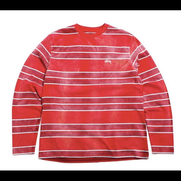 Stussy

Bleach Stripe Long Sleeve Crew Red - Picture 2 of 3